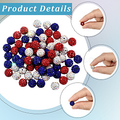 90 шт. 3 вида бусин в виде диско-шара&nbsp;RB-LT0001-01D