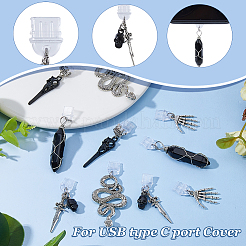 10 шт. 5-х видов пластиковых мобильных пылезащитных заглушек&nbsp;HJEW-DC00124