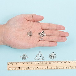 Тибетский сплав стиль Китайский узел подвески&nbsp;TIBEP-YW0001-05AS