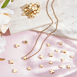 60шт 10 стиля латунные бусины&nbsp;KK-ME0001-95