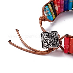 Браслет из бусин из синтетического регалита/императорской яшмы/колонны морских отложений&nbsp;LS-BJEW-F420-01