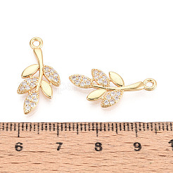 Подвески из латуни с прозрачным фианитом&nbsp;KK-T074-99G