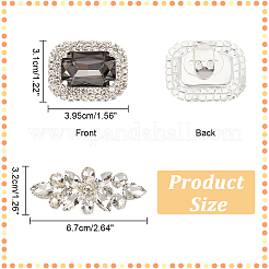 4 шт. 2-х стильные литые пряжки для обуви&nbsp;FIND-NB0003-81