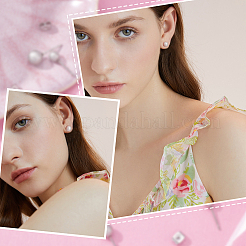 48 шт. серьги-гвоздики из нержавеющей стали 304 6 размера&nbsp;STAS-DC0007-41