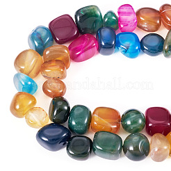 3 нитка натуральный агат бусины нити&nbsp;G-TA0002-72