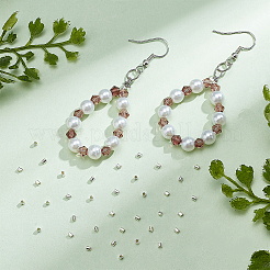 120 шт. 925 бусины-обжимки из стерлингового серебра&nbsp;STER-BC0001-88