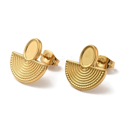 Серьги-гвоздики из нержавеющей стали 304 с ионным покрытием (IP)&nbsp;EJEW-C114-27G