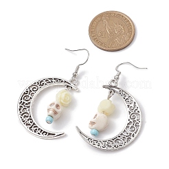 Серьги с подвесками из синтетического бирюзового сплава на Хэллоуин&nbsp;EJEW-JE05844-03