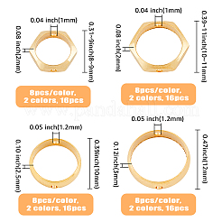 64шт 8 латунных рамки для бусин&nbsp;KK-HY0003-01