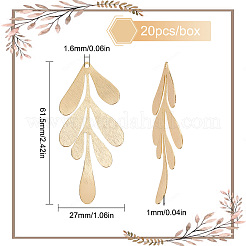 Латунные большие кулоны&nbsp;KK-SC0003-30