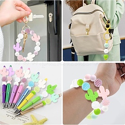 36шт 6 стиля силиконовые бусины&nbsp;FIND-YW0011-85