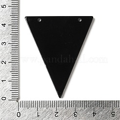 Черно-белые акриловые подвески с вышивкой&nbsp;OACR-S144-02C