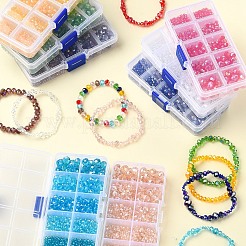 5 стиль гальванических стеклянных бусин&nbsp;EGLA-YW0003-86