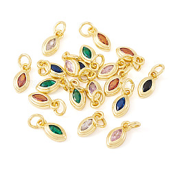 20шт латунные подвески с микропаве и кубическим цирконием&nbsp;KK-TA0002-24