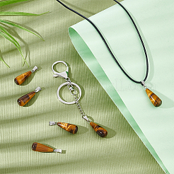 Подвески из натурального тигрового глаза&nbsp;G-UN0001-24