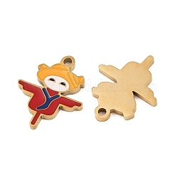 Подвески из нержавеющей стали 304 с эмалью&nbsp;STAS-C137-05C-G