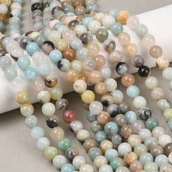 Натуральный цветок амазонитовые бусины пряди&nbsp;G-F415-8mm