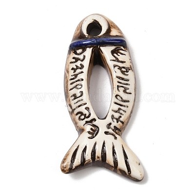 Ручной работы фарфора большие кулоны&nbsp;PORC-Z003-01D-1