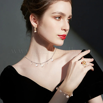 40 шт. 4 стиля натурального культивированного пресноводного жемчуга рисовые подвески&nbsp;PALLOY-GA00038-1