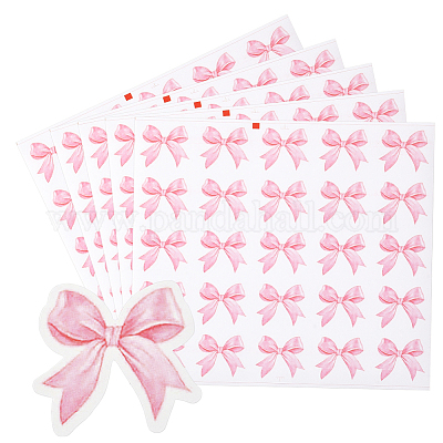 Наклейки с бантом pp&nbsp;DIY-WH20007-281C-1