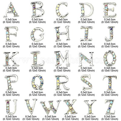 Кабошоны из сплава с 26 буквой MRMJ-R129-97D-1