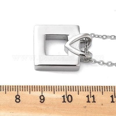 Ожерелья из нержавеющей стали 304 в форме сердца и квадратной урны для пепла STAS-Z106-07P-1