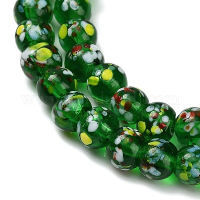 Бусы лэмпворк ручной работы&nbsp;LAMP-H071-01B-02-1