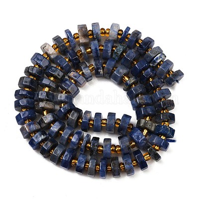 Природный содалит бисер нитей&nbsp;G-F796-A10-01-1