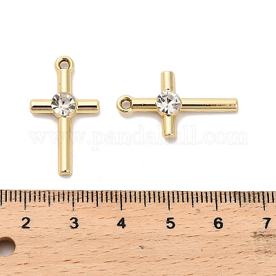 Подвески из сплава и страза&nbsp;FIND-I043-09G-1