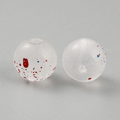 Матовые прозрачные стеклянные бусины&nbsp;GLAA-WH0032-21C-1