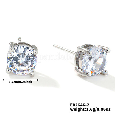 Латунь серьги&nbsp;UQ4898-2-1