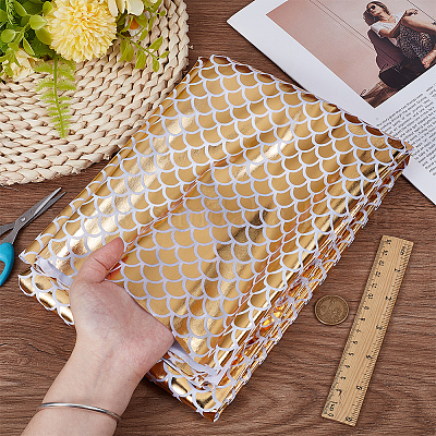 Полиэстеровая ткань с рыбьей чешуей&nbsp;DIY-WH20063-038D-1