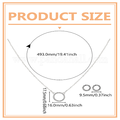 Комплекты из ожерелий и серег-гвоздиков из сплава со стразами и кристаллами для женщин&nbsp;SJEW-LP0001-29P-1