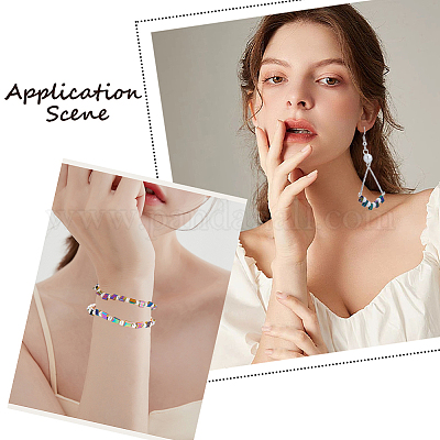 210шт 2 стильные стеклянные бусины&nbsp;SEED-CN0001-30-1