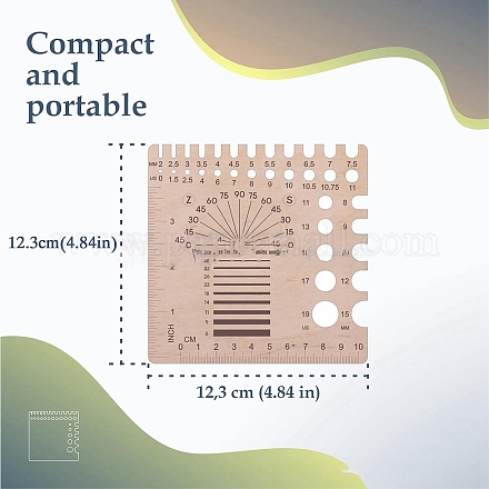Квадратные деревянные вязальные спицы&nbsp;LS-PW-WG46382-02-1