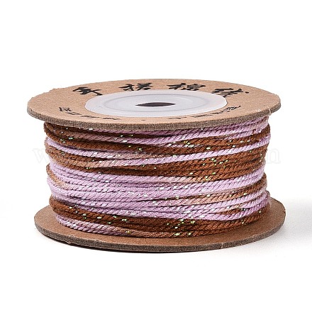 30 м окрашенный сегментный хлопковый шнур для макраме&nbsp;OCOR-T018-01J-1