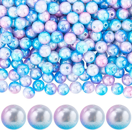 Абс пластмасса имитация жемчужина круглые бусины&nbsp;SACR-SP0001-31C-02-1