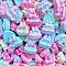 Opaque Resin Cabochons, Mixed Color, Cake, 12x11.5x6.5mm