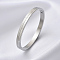 Minimalist 201 Stainless Steel Rhinestone Bangles, with Word The Flame Of Our Love, Stainless Steel Color, Inner Diameter: 2-1/2 inch(6.2cm)
