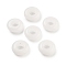 Natural White Jade European Beads, Large Hole Rondelle Beads, 14x4~4.2mm, Hole: 6~6.2mm