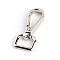 Alloy Swivel Clasps, Shoulder Strap Buckle, Platinum, 47.5x20mm