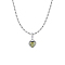 S925 Silver Heart Necklace with Colorful Zirconia and Birthstone