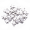 Tarnish Resistant 304 Stainless Steel Charms, Star, Stainless Steel Color, 10x8x0.8mm, Hole: 1.4mm