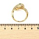 Открытые манжеты из латуни с микропаве и прозрачным фианитом&nbsp;LS-RJEW-R022-01G-3