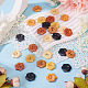 90 шт. 6-х цветные деревянные пуговицы-цветы с 2 отверстиями&nbsp;BUTT-TA0001-40D-5