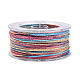 27 м сегментно окрашенные круглые полиэфирные витые шнуры&nbsp;OCOR-N009-02A-07-3