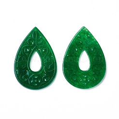 Натуральный крашеный нефрит большие подвески&nbsp;G-F611-08