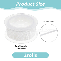 2 рулон полиэстеровых плетеных шнуров&nbsp;OCOR-DC0001-30A