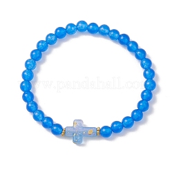 Натуральные и окрашенные нефритовые бусины из Малайзии&nbsp;BJEW-JB13272