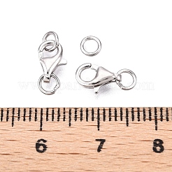 Антикоррозийные застежки-клешни из стерлингового серебра 925 шт.&nbsp;STER-N016-38P